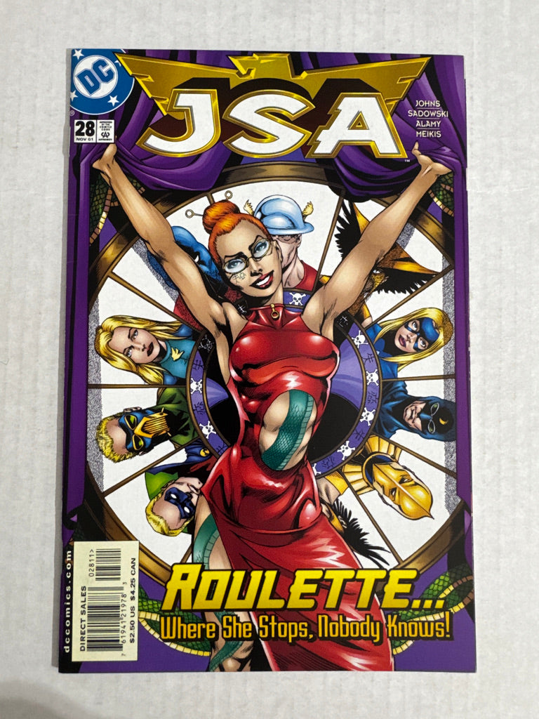 JSA #28 NM- Rags Morales Cover