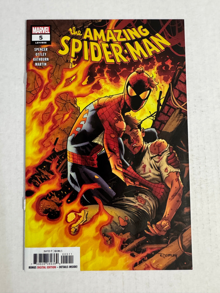 AMAZING SPIDER-MAN #5 Vol 5 NM Ryan Ottley Cover