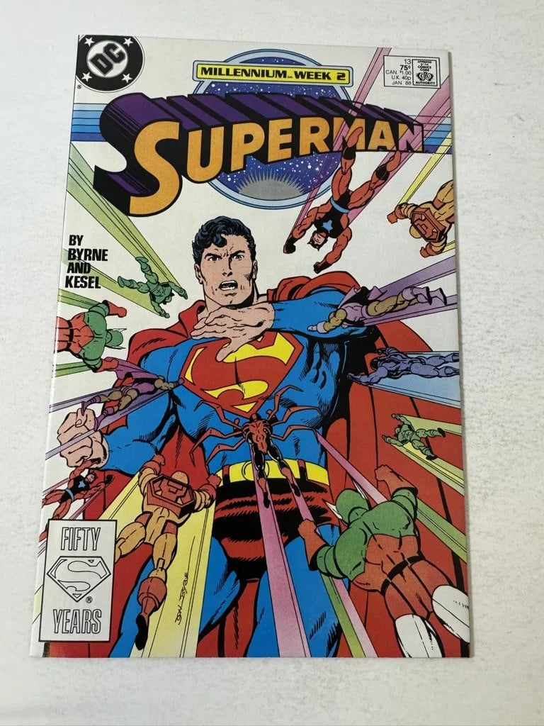 SUPERMAN #13 Vol 2 NM John Byrne Cover