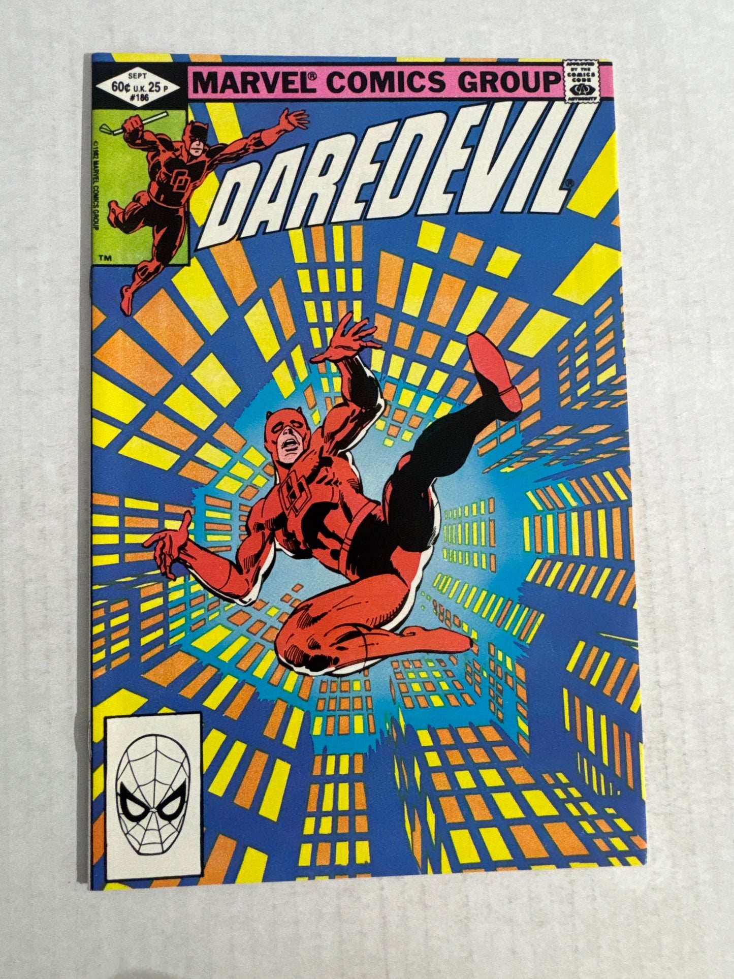DAREDEVIL #186 NM Frank Miller Cover