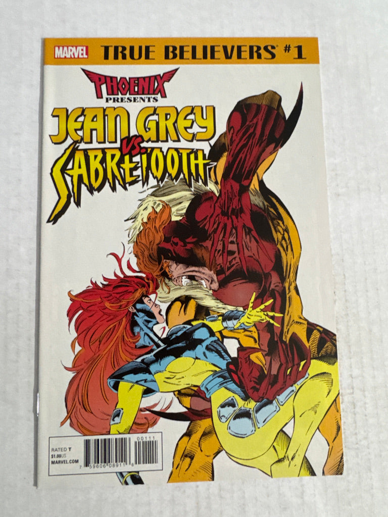 X-MEN #28 NM True Believers Phoenix Presents Jean Grey Vs Sabretooth Variant