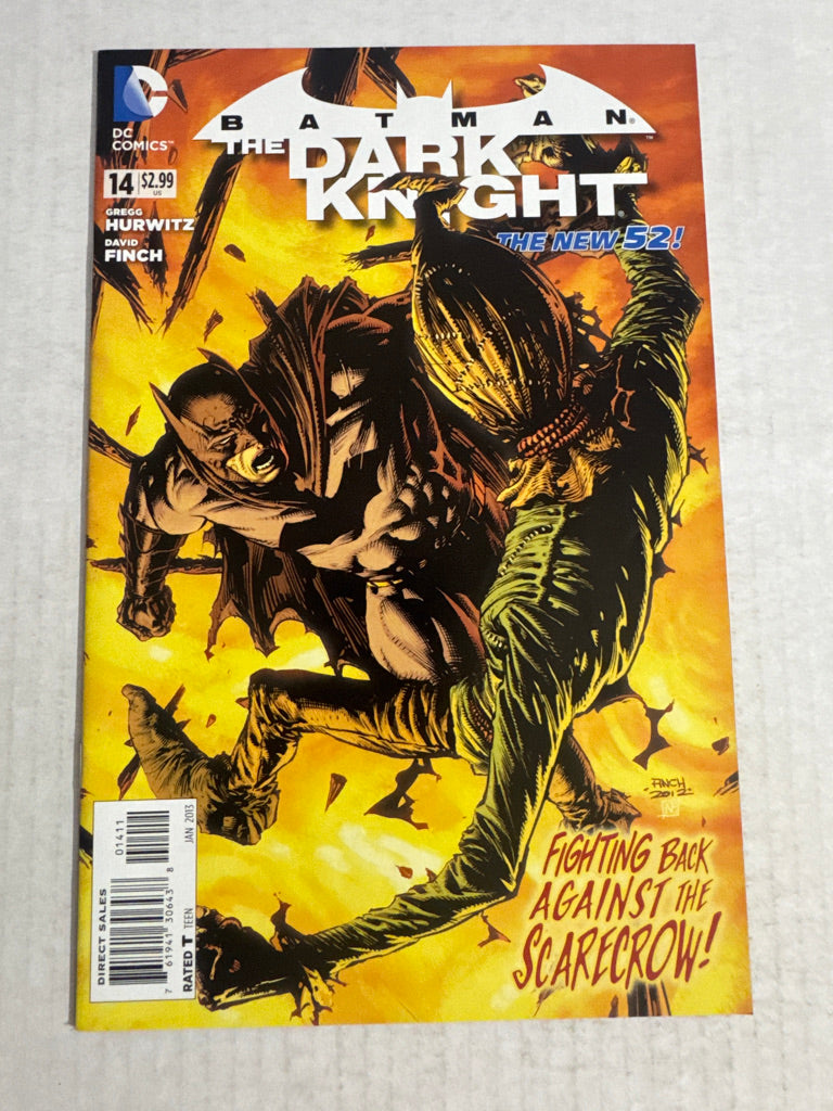 BATMAN THE DARK KNIGHT #14 Vol 2 NM- David Finch Cover