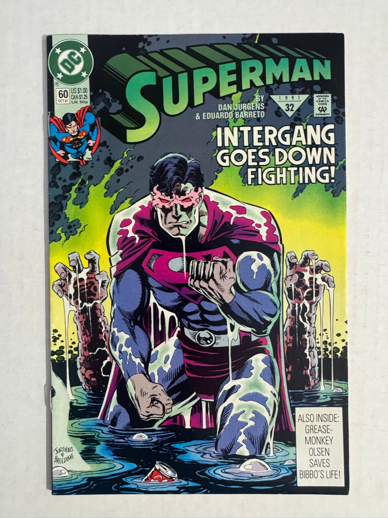 SUPERMAN #60 Vol 2 VF 1ST APEARANCE