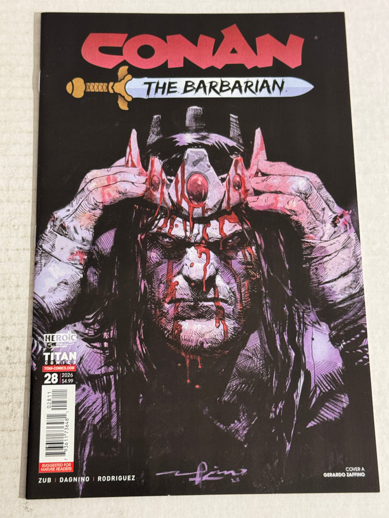 CONAN THE BARBARIAN #28 NM Gerardo Zaffino Cover
