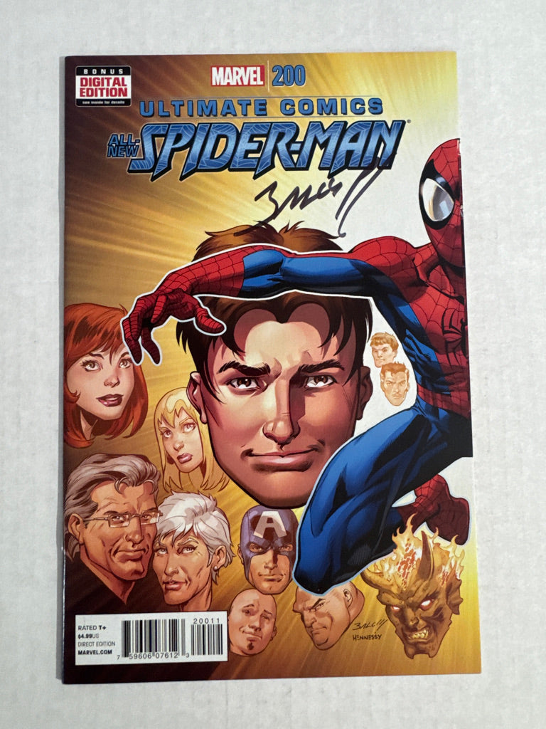ULTIMATE COMICS ALL-NEW SPIDER-MAN #200 NM SIGNED by Mark Bagley