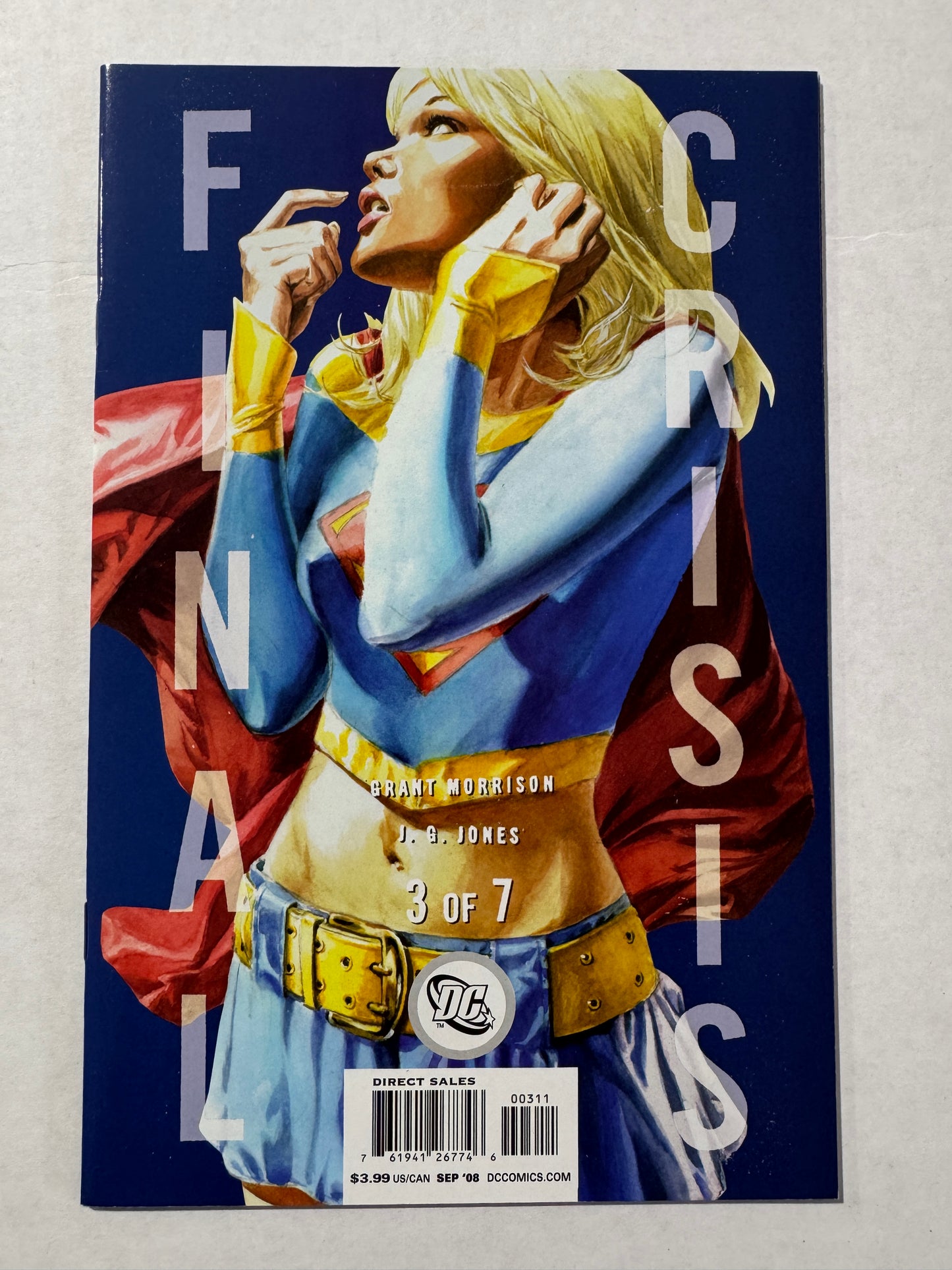 FINAL CRISIS #3 NM- JG Jones Supergirl Cover