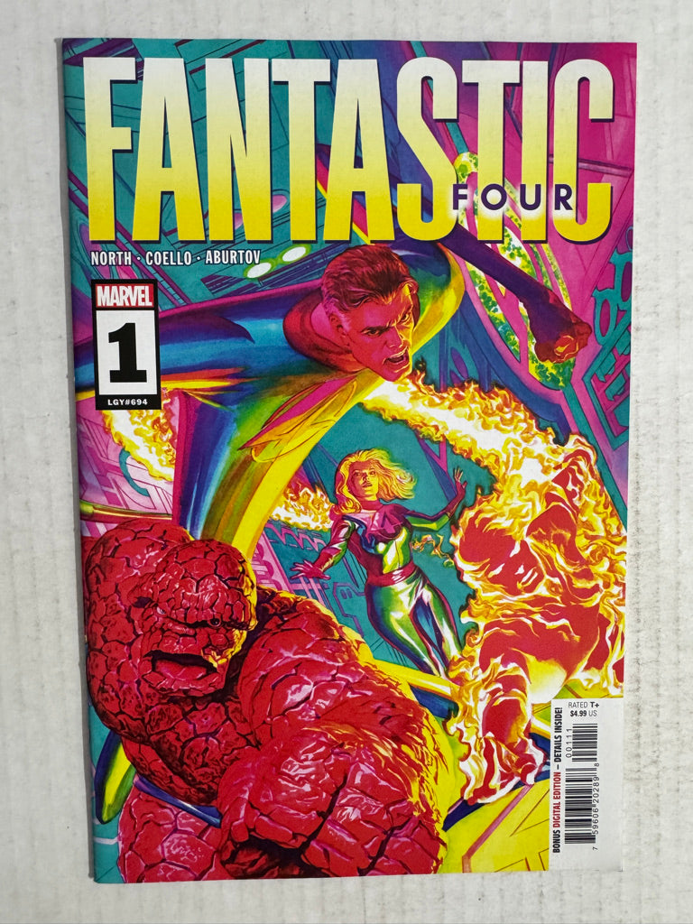 FANTASTIC FOUR #1 Vol 7 NM Alex Ross Cover