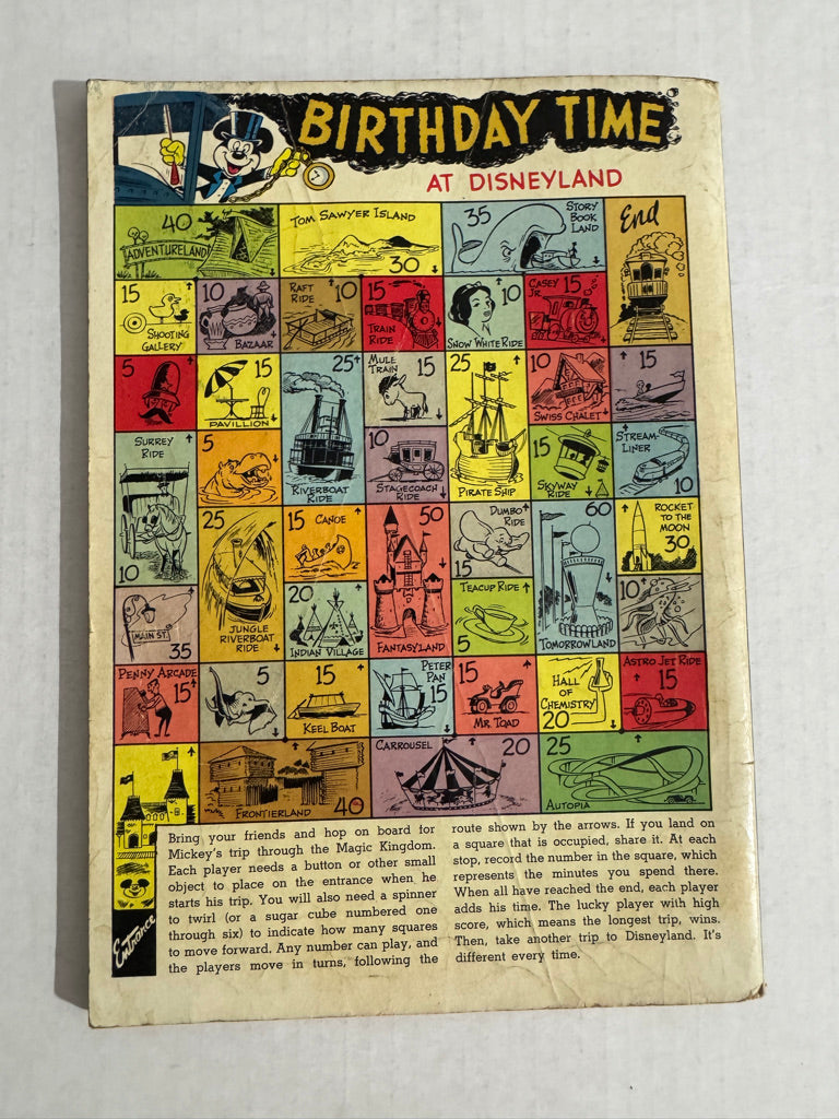 DELL GIANT COMICS: WALT DISNEY'S DISNEYLAND BIRTHDAY PARTY #1 GD/VG