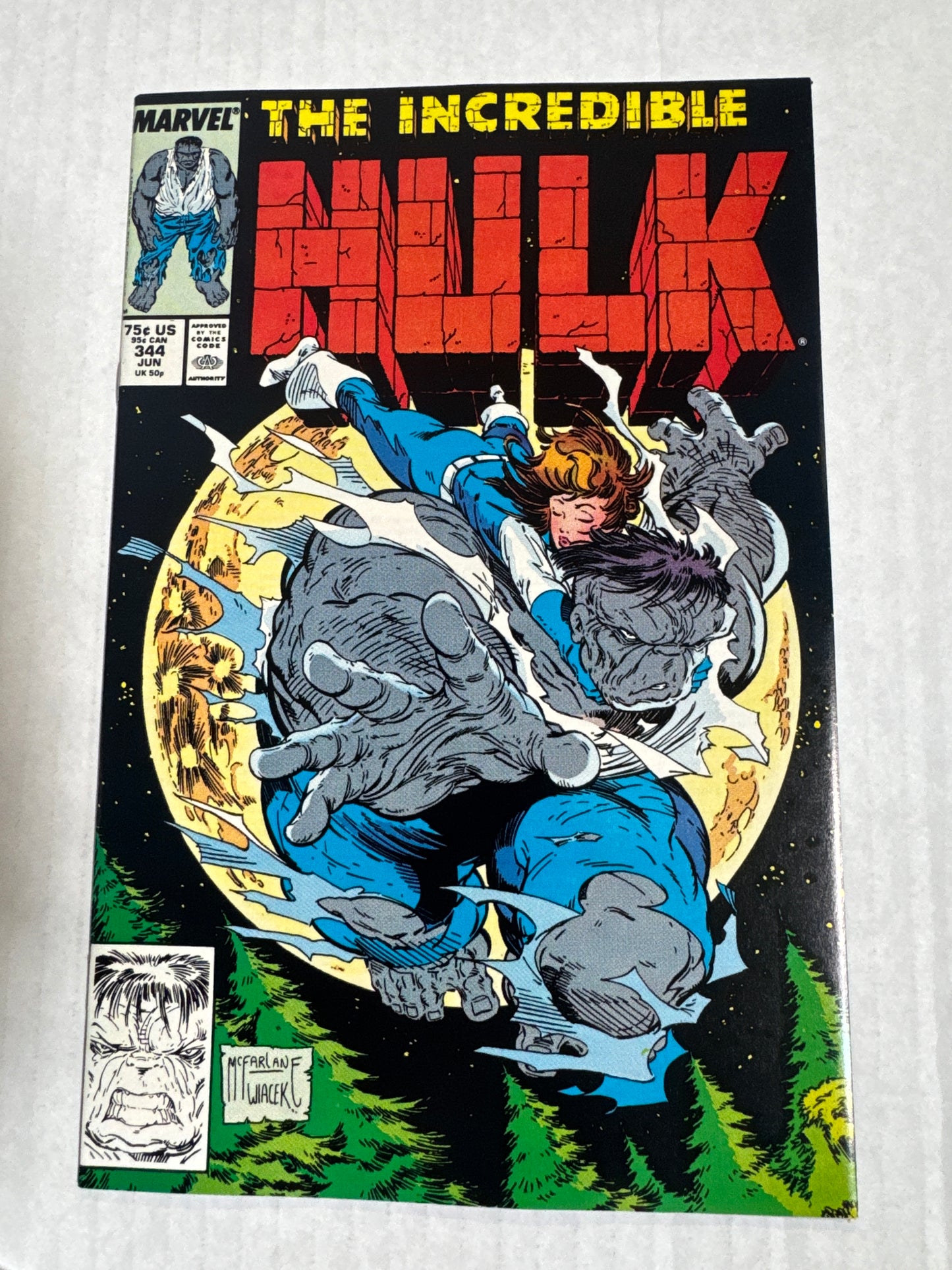 INCREDIBLE HULK #344 NM Todd McFarlane Cover