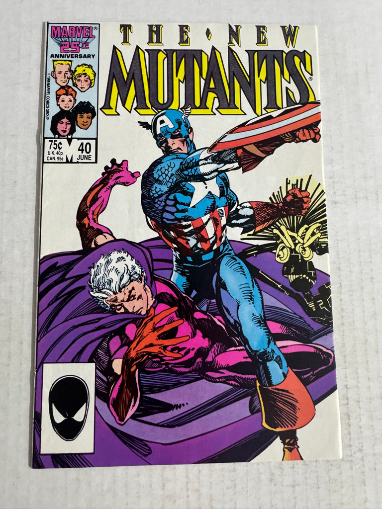 NEW MUTANTS #40 VF Barry Windsor-Smith Cover