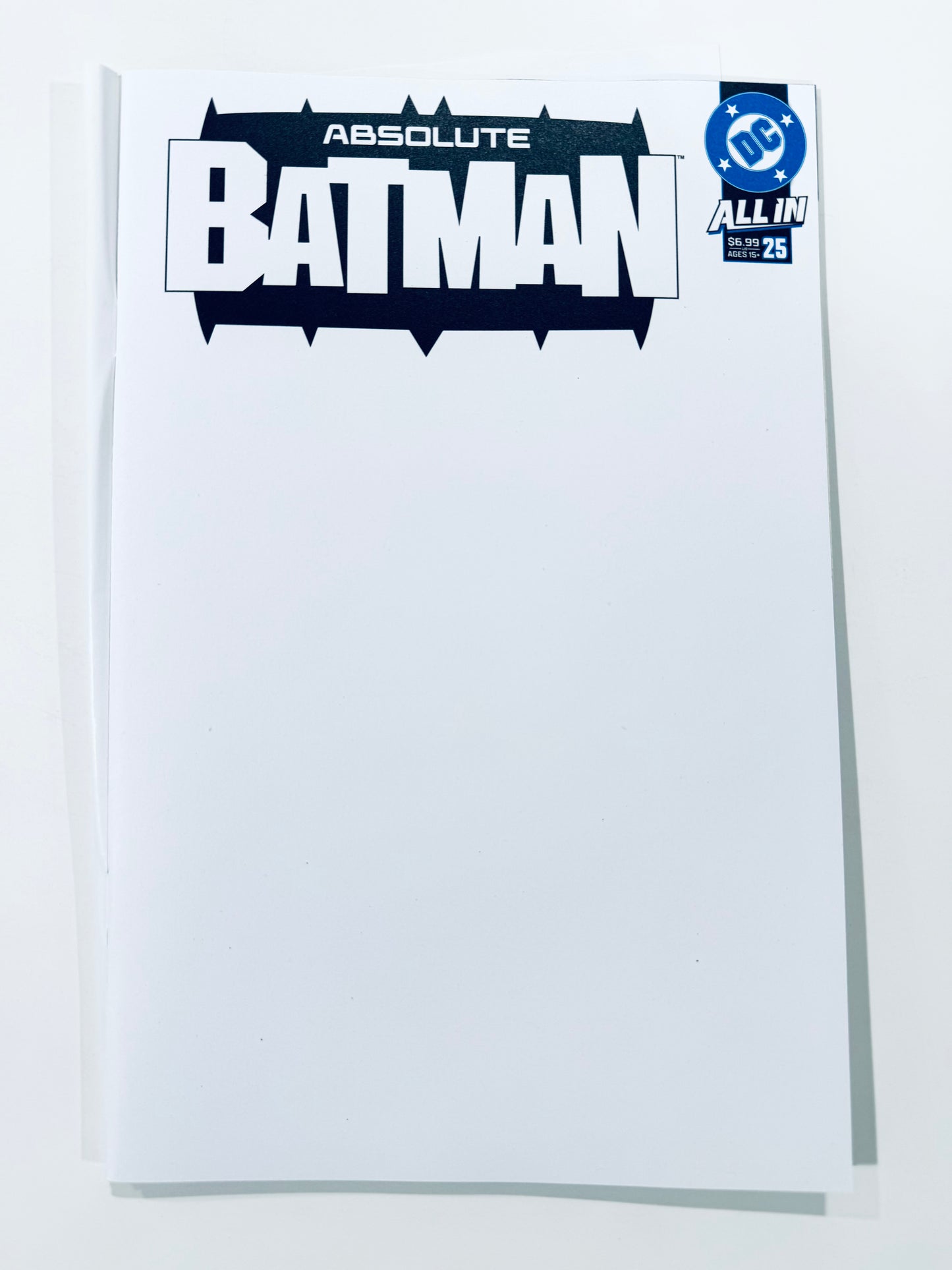ABSOLUTE BATMAN #25 NM Cover E Blank Variant