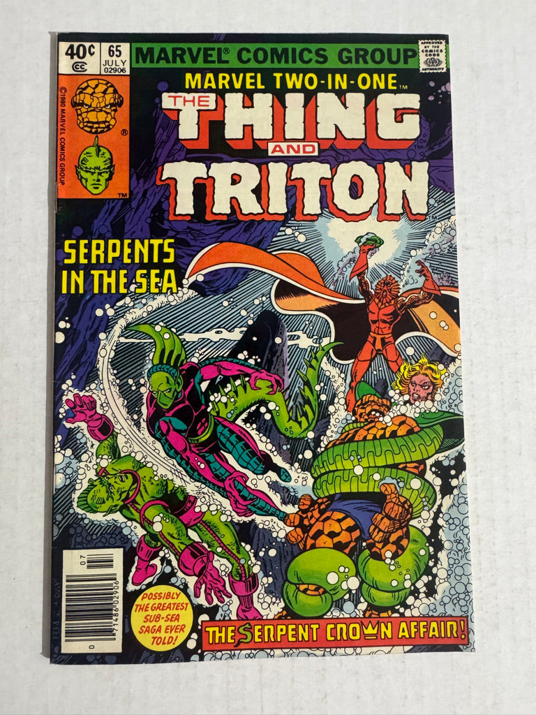MARVEL TWO-IN-ONE #65 FN George Perez Cover NEWSSTAND 1ST APPEARANCE