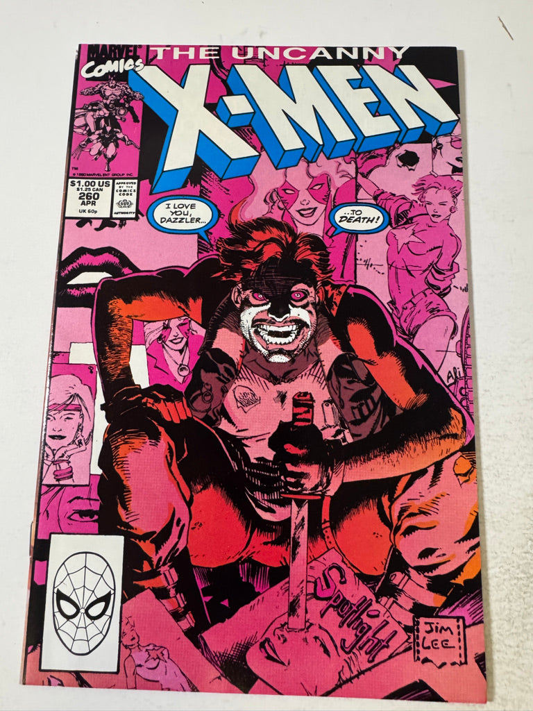 UNCANNY X-MEN #260 NM- Jim Lee Cover
