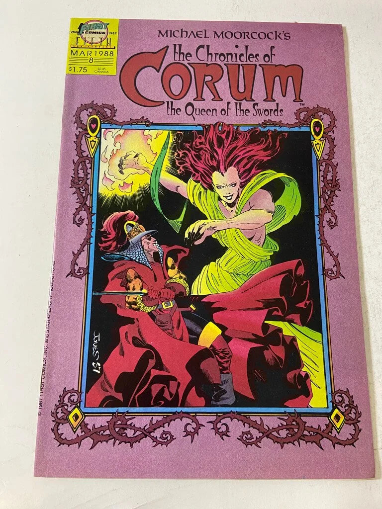 Michael Moorcock's THE CHRONICLES OF CORUM THe Queen of The Swords #8 VF/NM Kelley Jones Cover