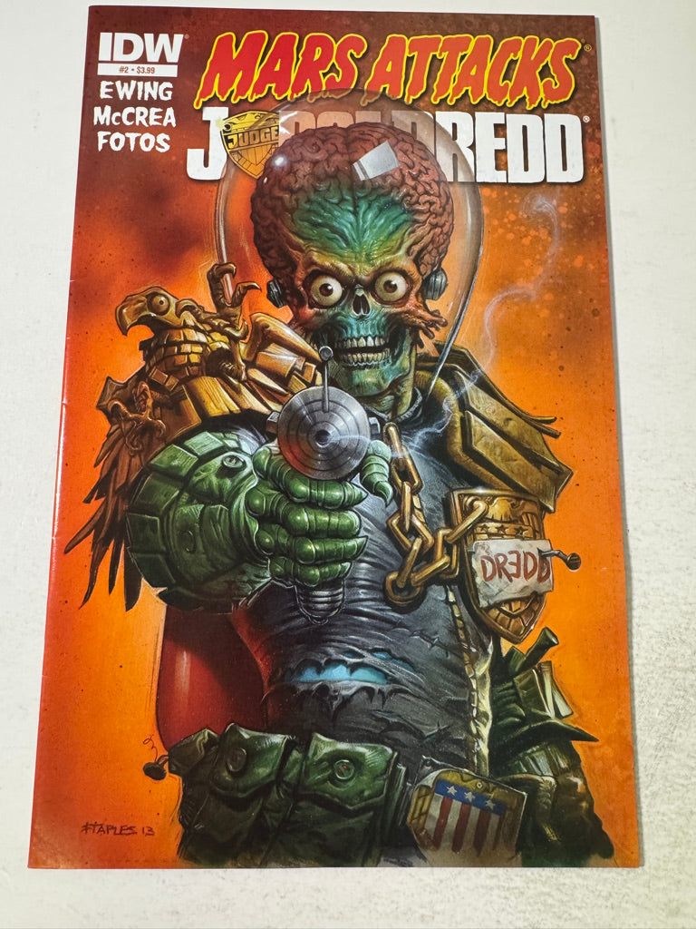 MARS ATTACKS JUDGE DREDD #2 VF+