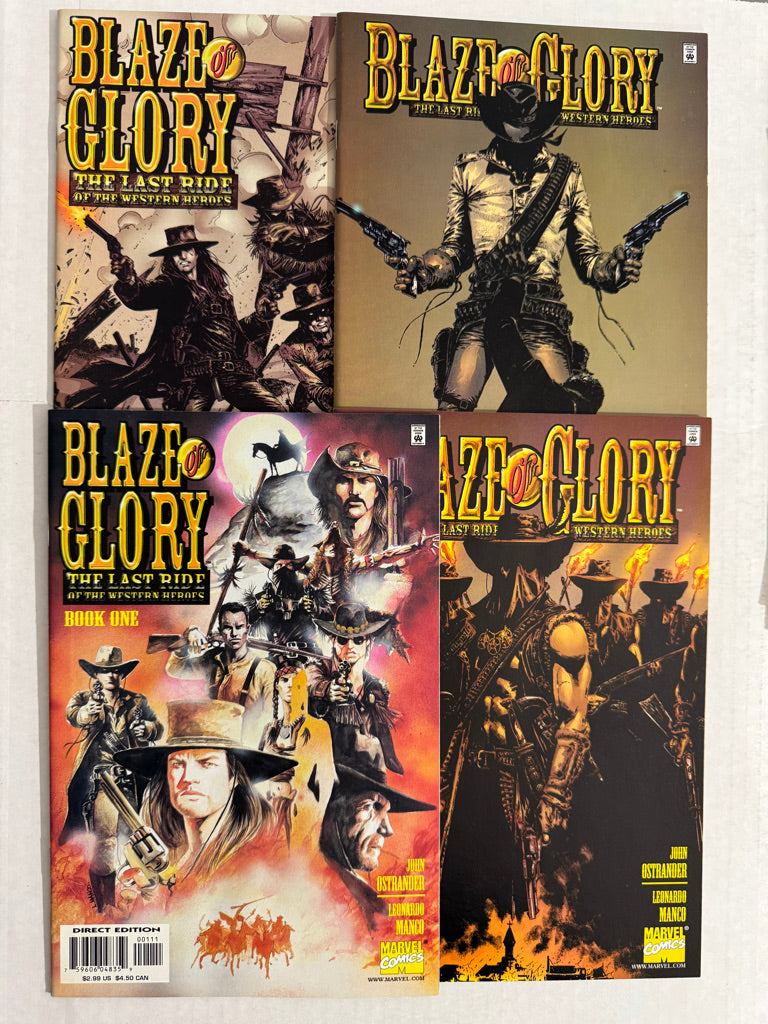 BLAZE OF GLORY The Last Ride of The Western Heroes #1-4 NM- SET