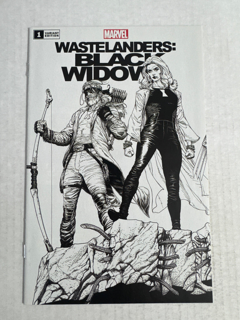 WASTELANDERS BLACK WIDOW #1 NM Steve McNiven B/W Variant