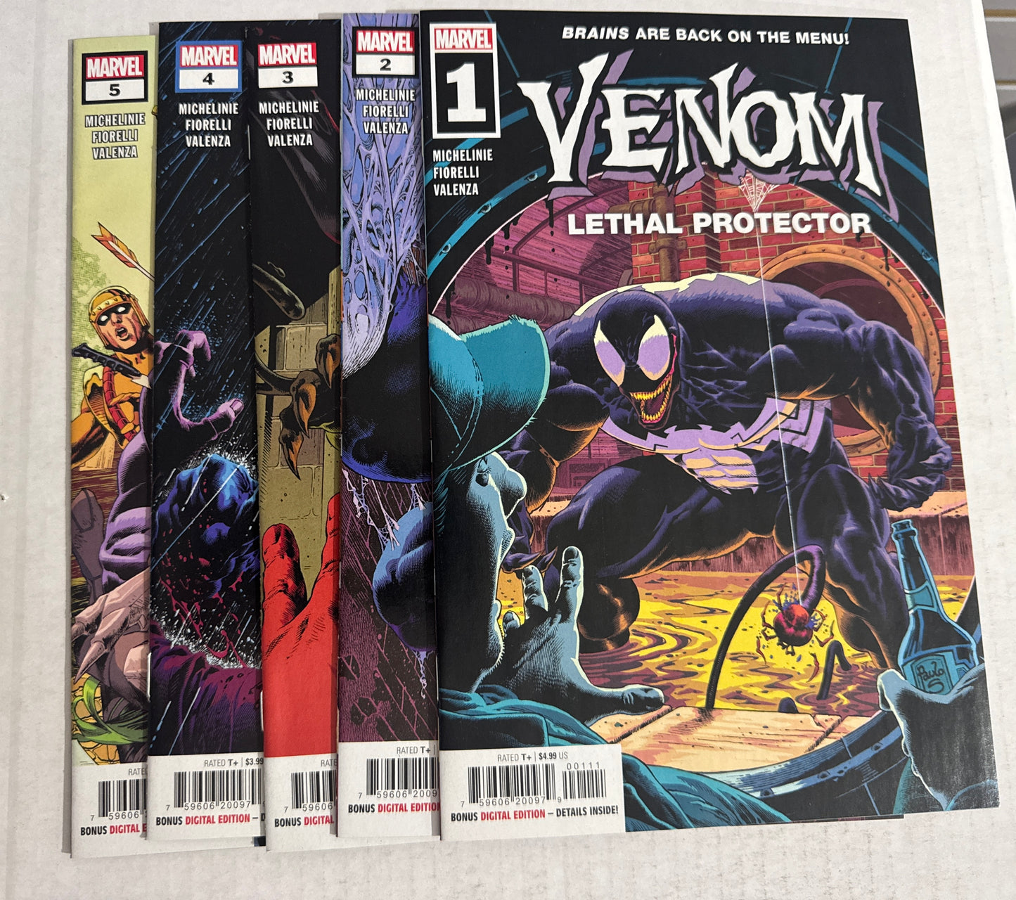 VENOM Lethal Protector Vol 2 #1-5 NM SET