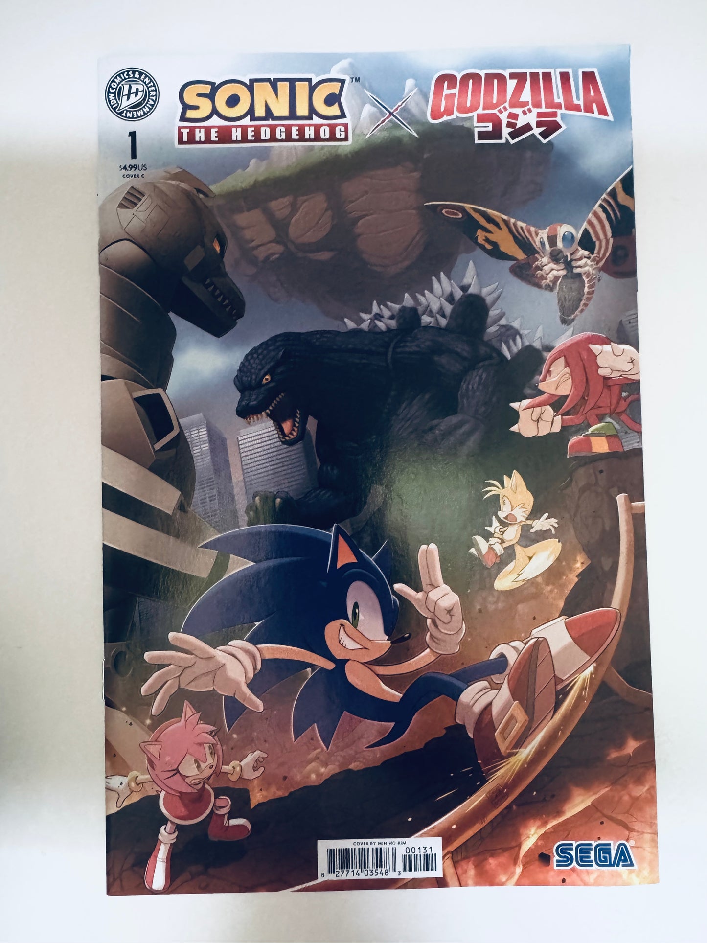 SONIC THE HEDGEHOG X GODZILLA #1 NM Cover C Min Ho Kim Variant