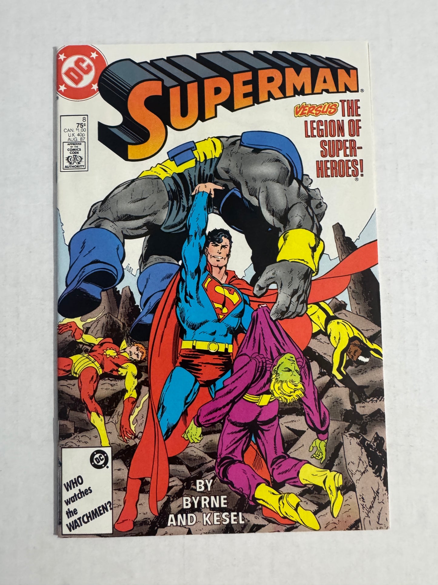 SUPERMAN #8 Vol 2 NM- John Byrne Cover