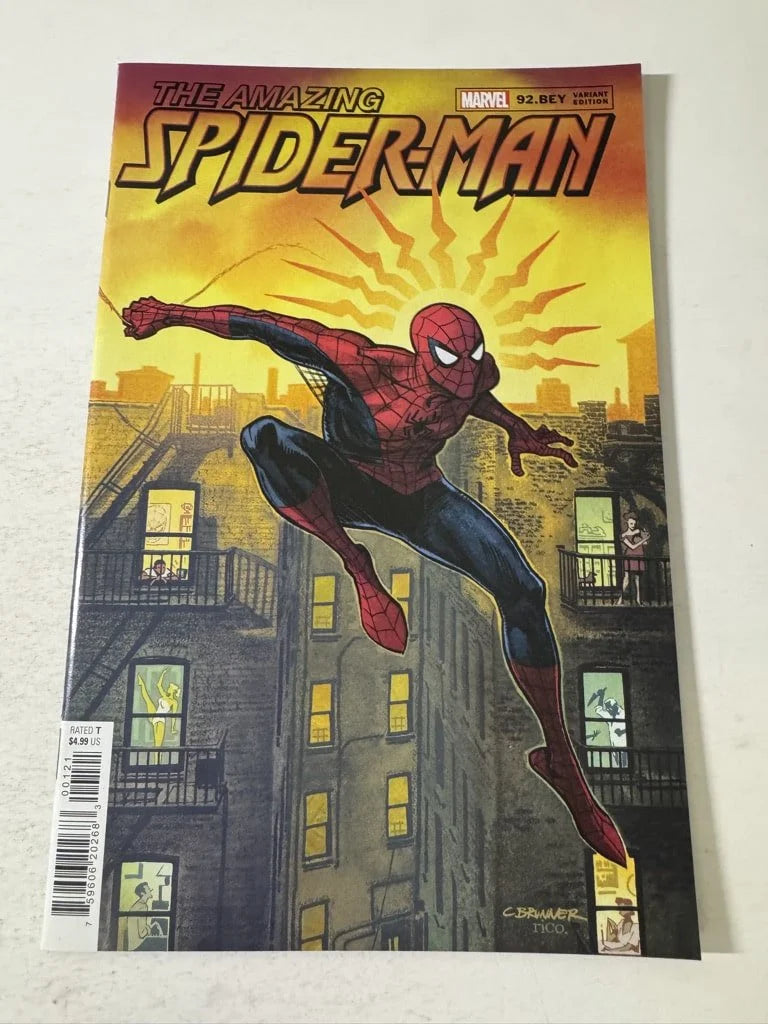 AMAZING SPIDER-MAN #92.BEY Vol 5 NM Frank Brunner Variant