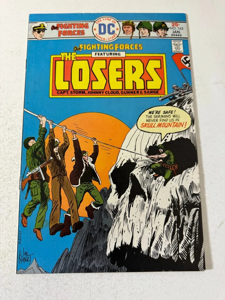 OUR FIGHTING FORCES #163 VF- Joe Kubert Cover