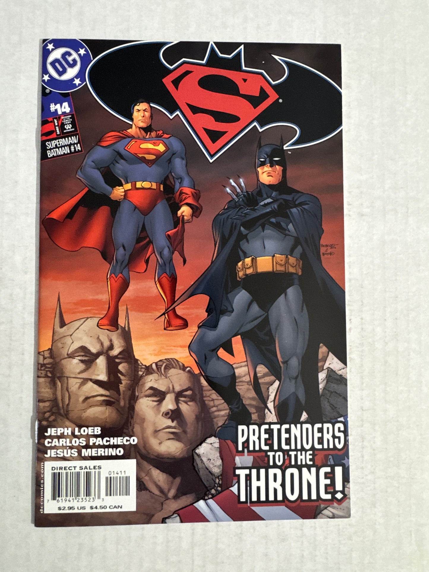 SUPERMAN BATMAN #14 NM Carlos Pacheco Cover