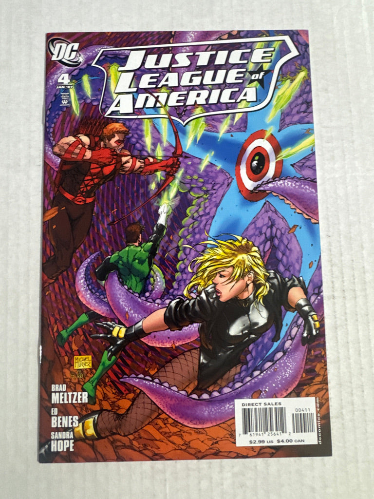 JUSTICE LEAGUE OF AMERICA #4 Vol 2 Michael Turner Cover