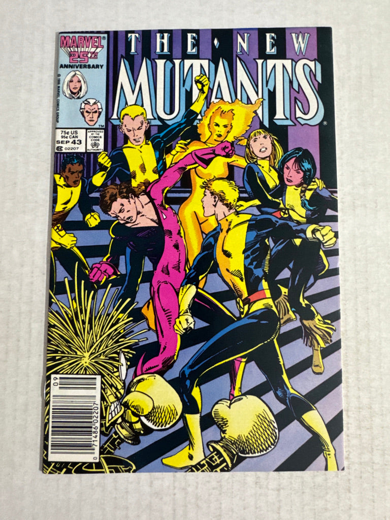 NEW MUTANTS #43 NM Barry Windsor-Smith Cover NEWSSTAND