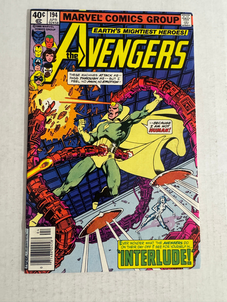 AVENGERS #194 George Perez Cover NEWSSTAND