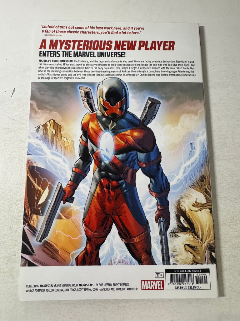 MAJOR X TPB OOP NM Rob Liefeld Cover