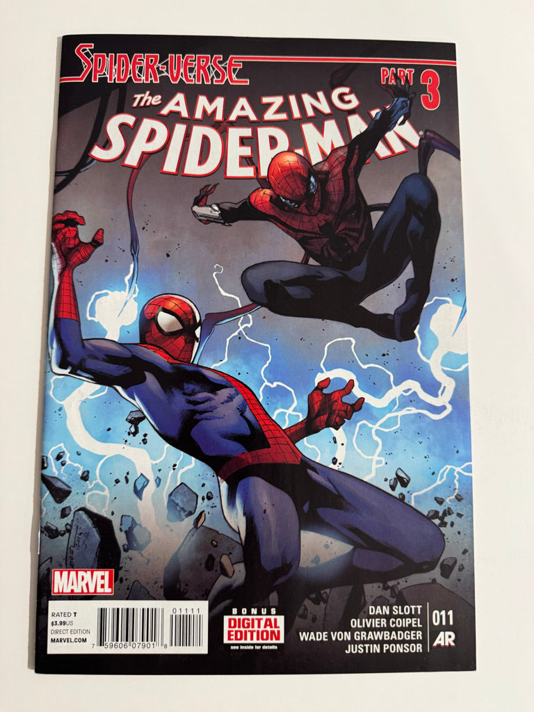 AMAZING SPIDER-MAN #11 Vol 3 NM- Olivier Coipel Cover 1ST APPEARANCE