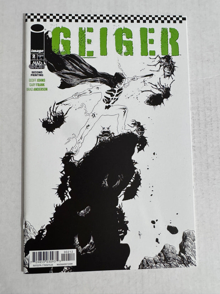 GEIGER #2 NM 2nd Print B/W Gary Frank Variant