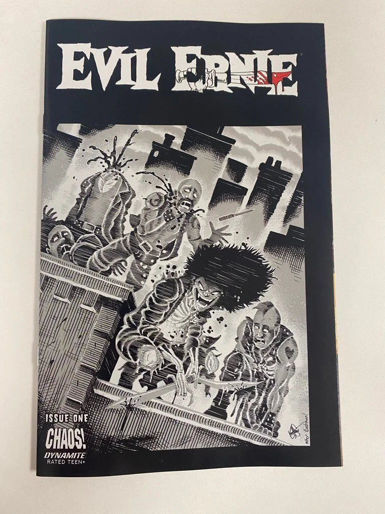 EVIL ERNIE #1 Vol 3 NM 1:11 TMNT Homage B/W Variant