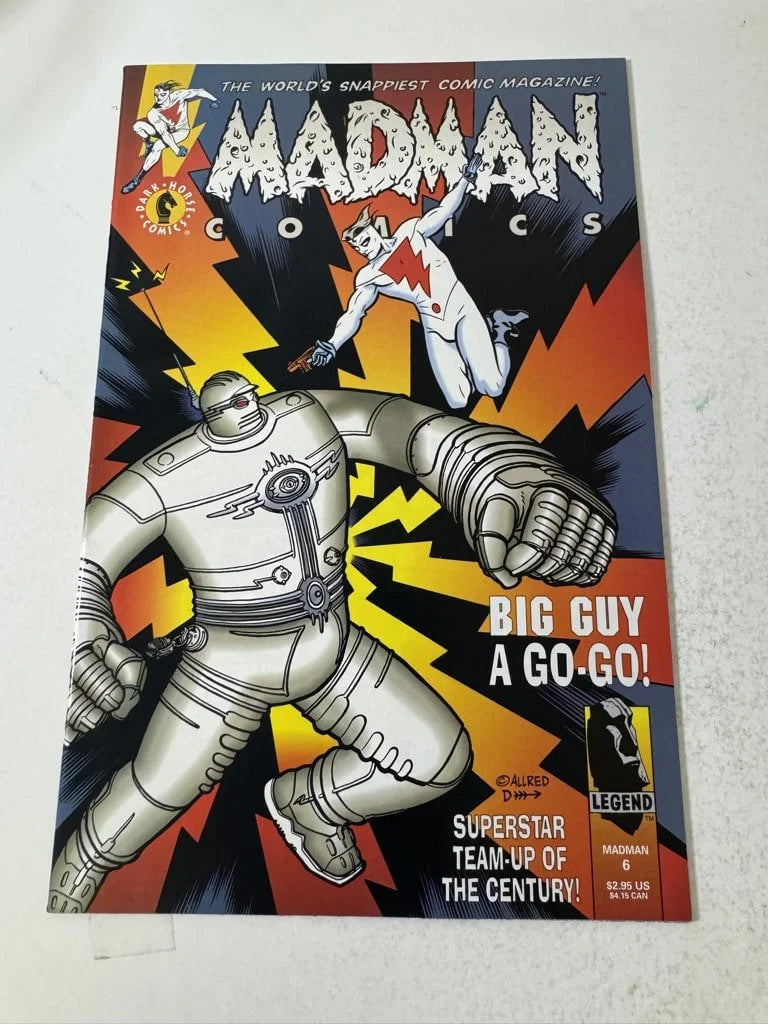 MADMAN COMICS #6 NM- Bruce Timm Back Cover