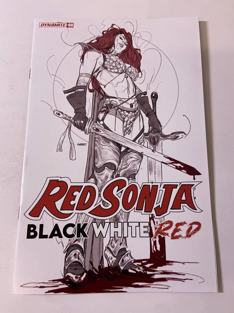 RED SONJA BLACK WHITE RED #8 NM Sway B Variant