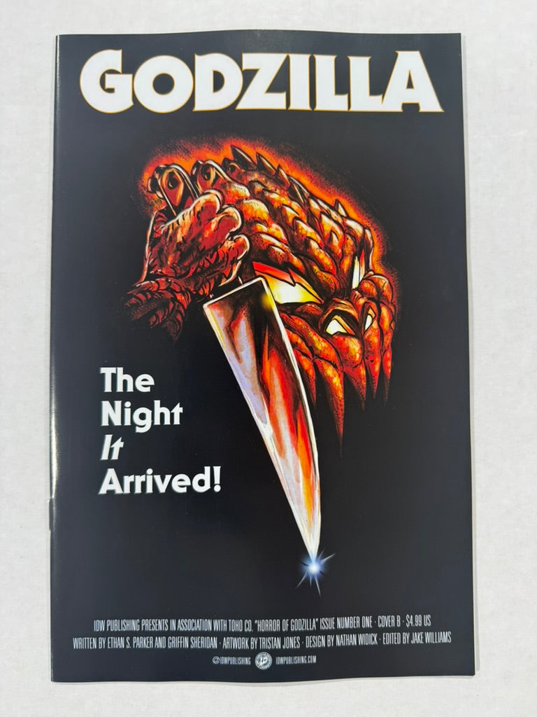 THE HORROR OF GODZILLA #1 NM Cover B Pablo Tunica Movie Homage Variant