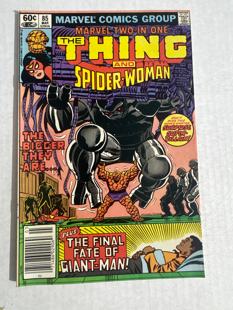 MARVEL TWO-IN-ONE #85 VF NEWSSTAND