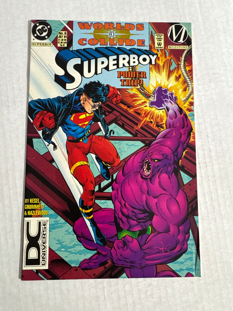 SUPERBOY #6 Vol 3 VF- DC UNIVERSE LOGO VARIANT
