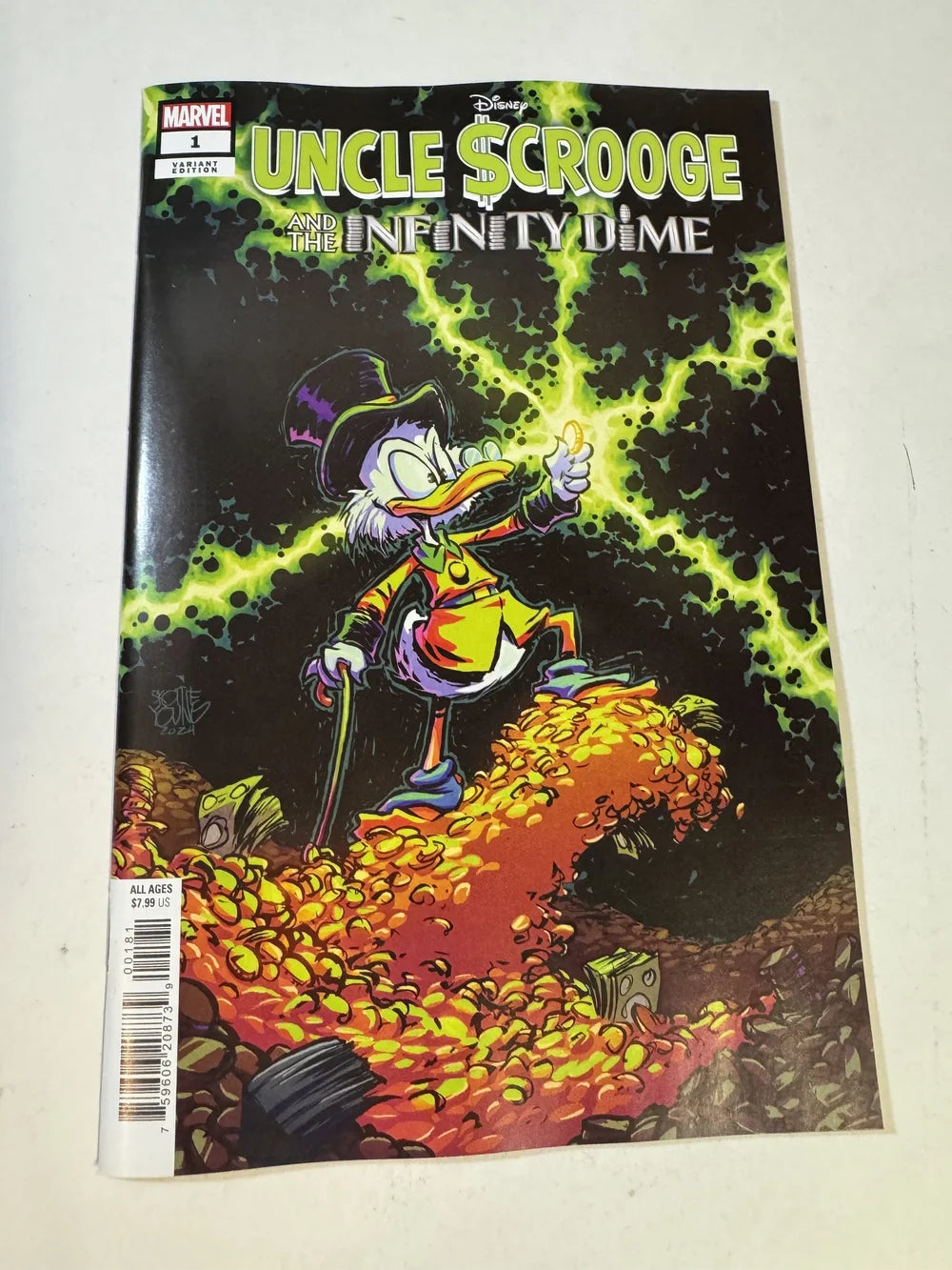 DISNEY UNCLE SCROOGE and The Infinity Dime #1 NM Skottie Young Variant