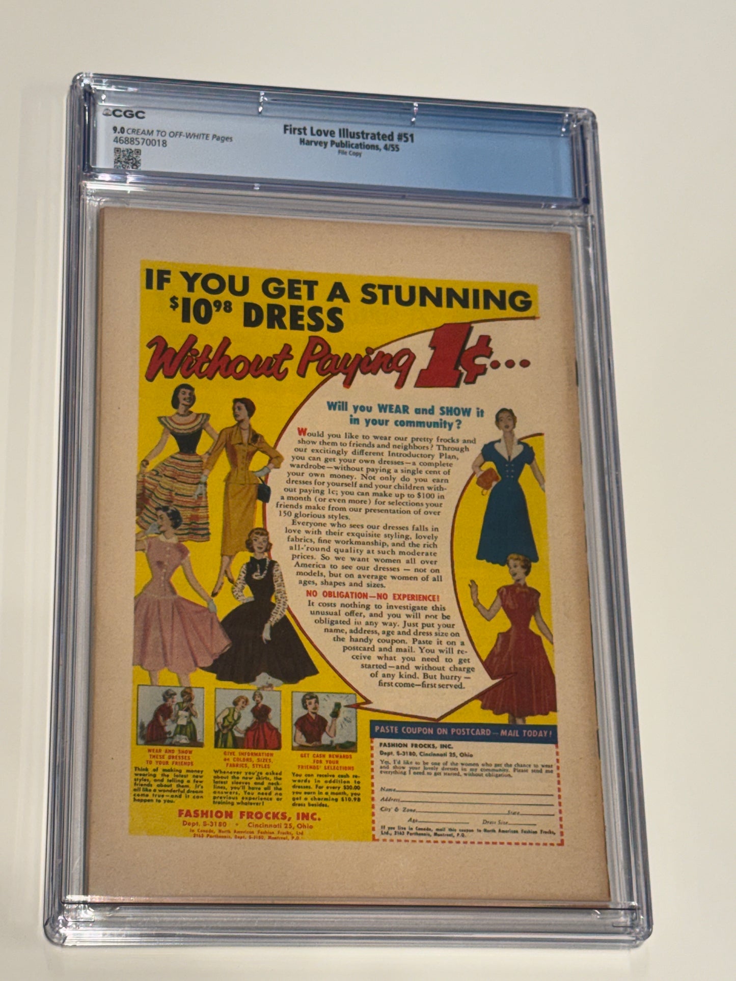 FIRST LOVE ILLUSTRATED #51 CGC 9.0