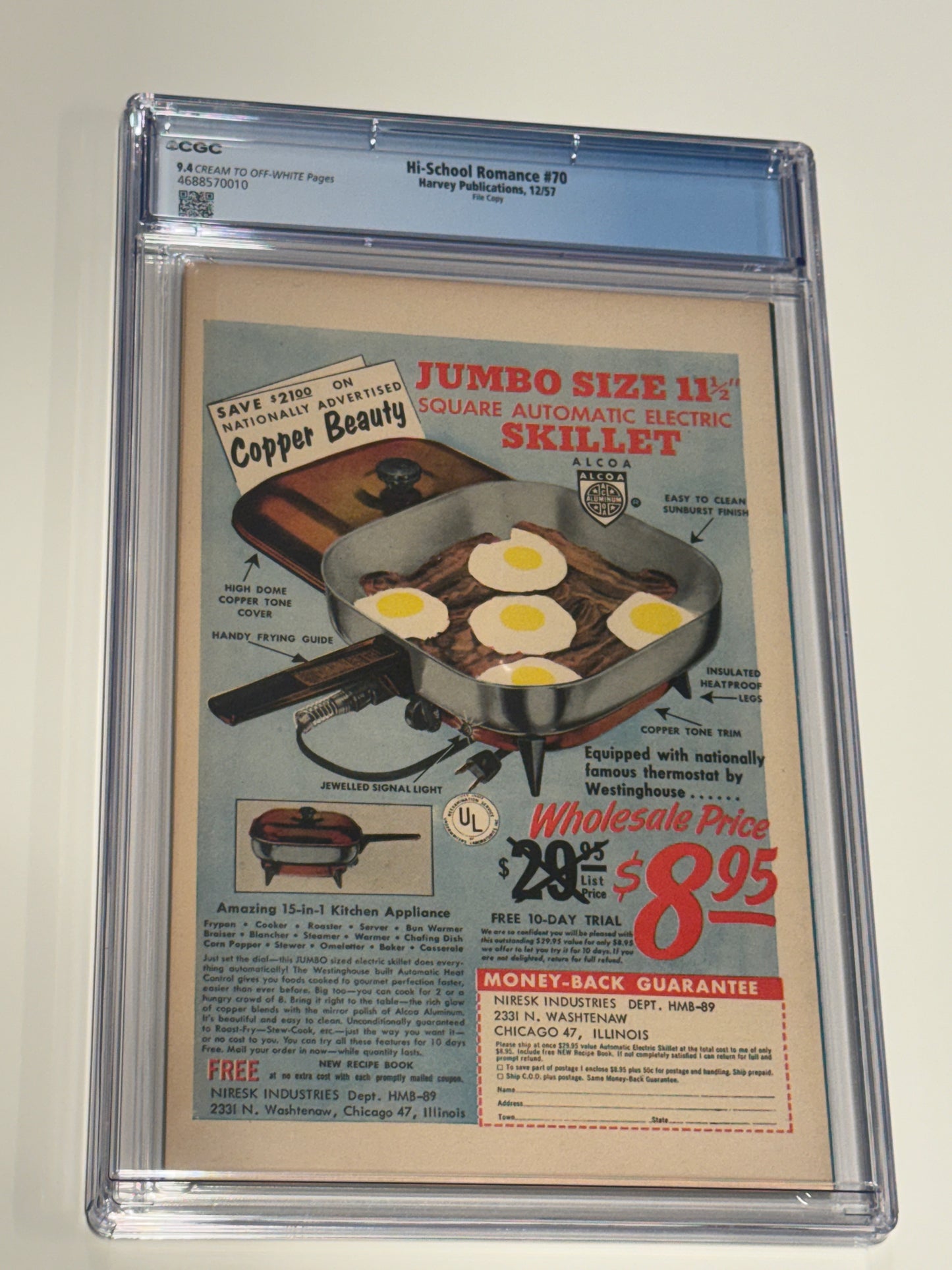 HI-SCHOOL ROMANCE #70 CGC 9.4