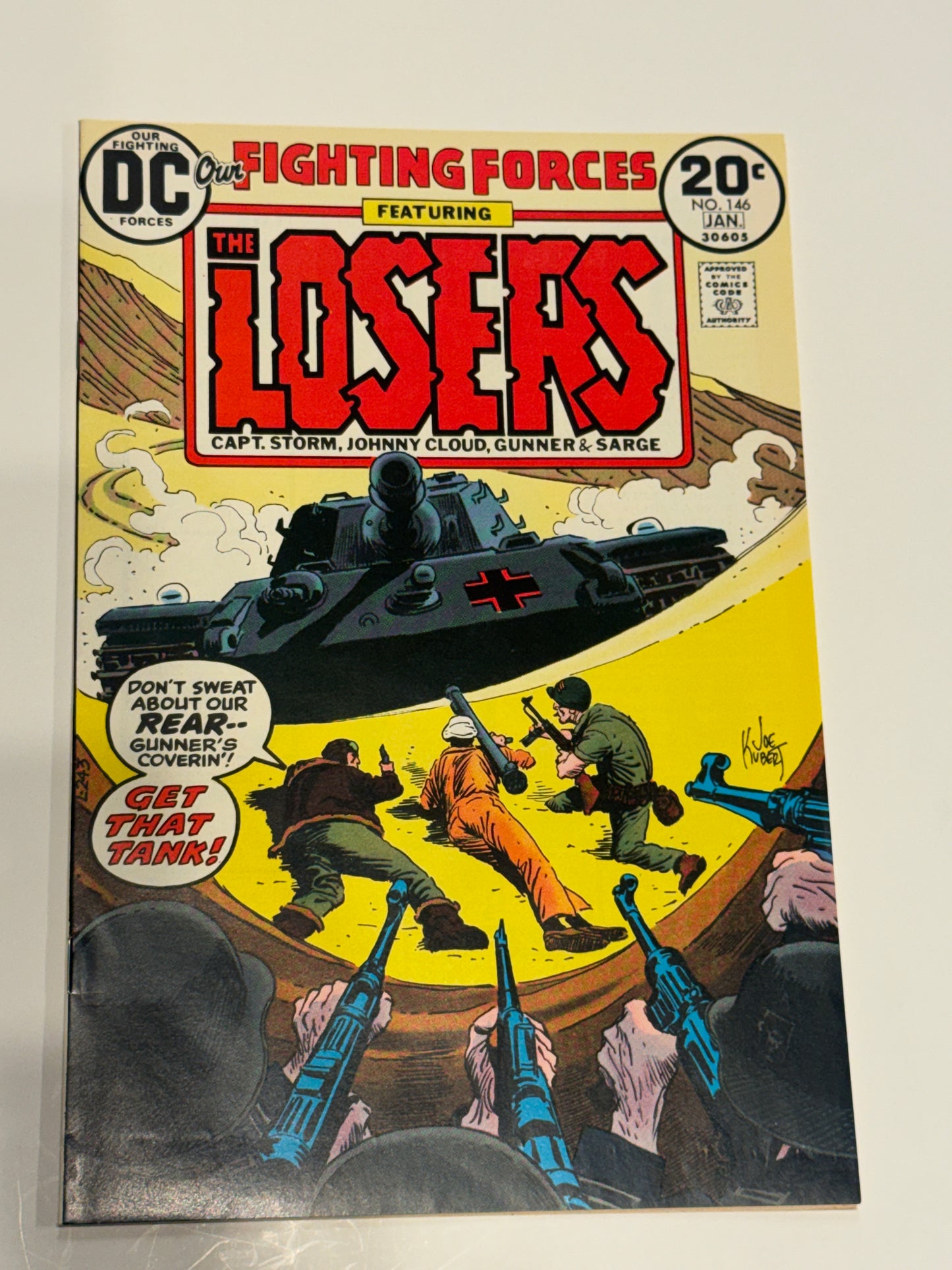 OUR FIGHTING FORCES #146 NM- Joe Kubert Cover