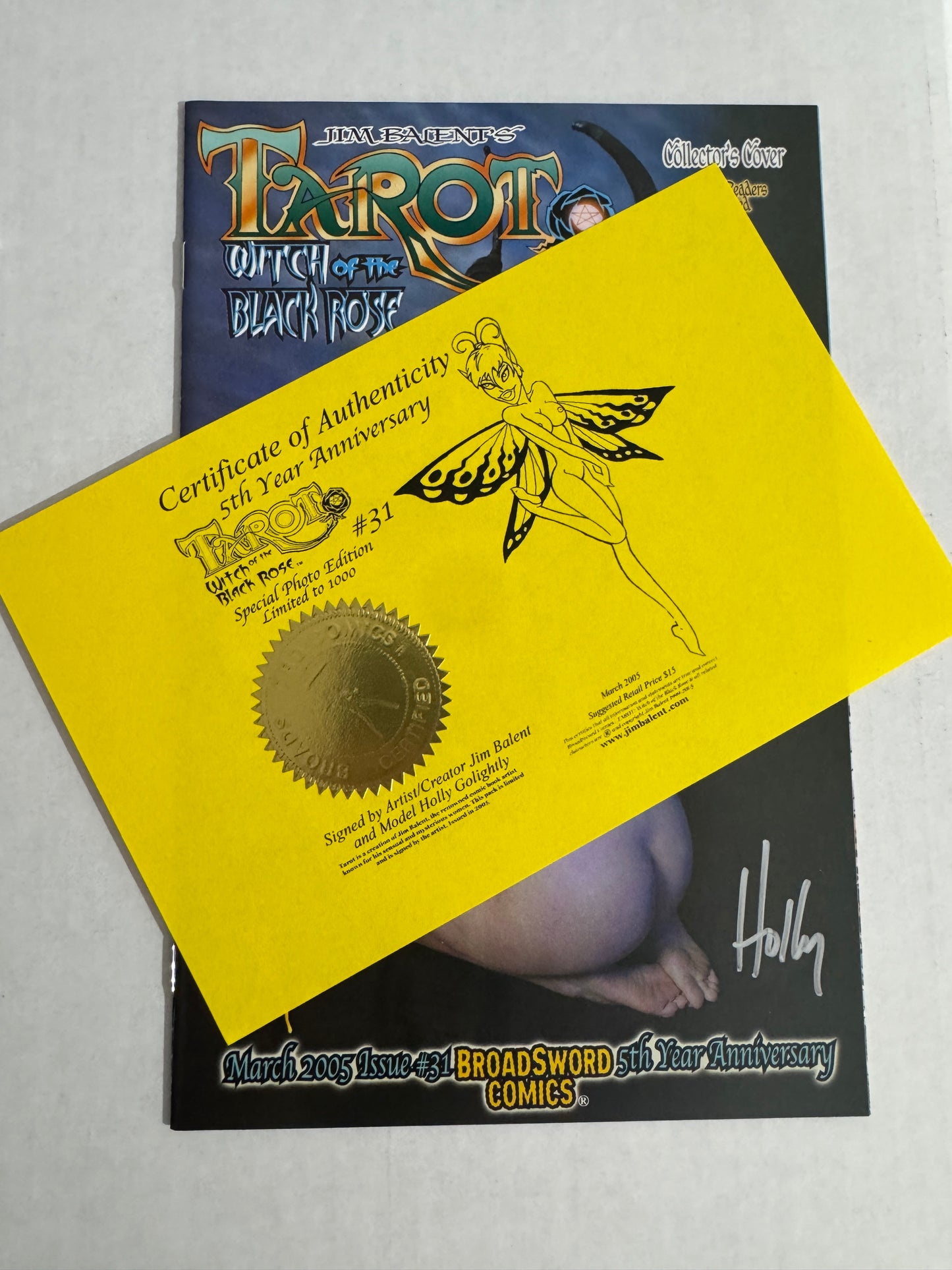 TAROT WITCH OF THE BLACK ROSE #31 NM Collector Photo Variant SIGNED x2 LTD to 1000