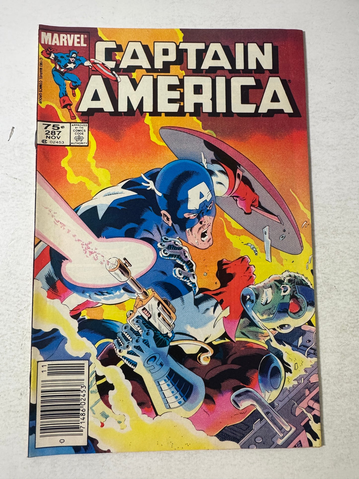 CAPTAIN AMERICA #287 VF/NM Mike Zeck Cover CANADIAN PRICE VARIANT