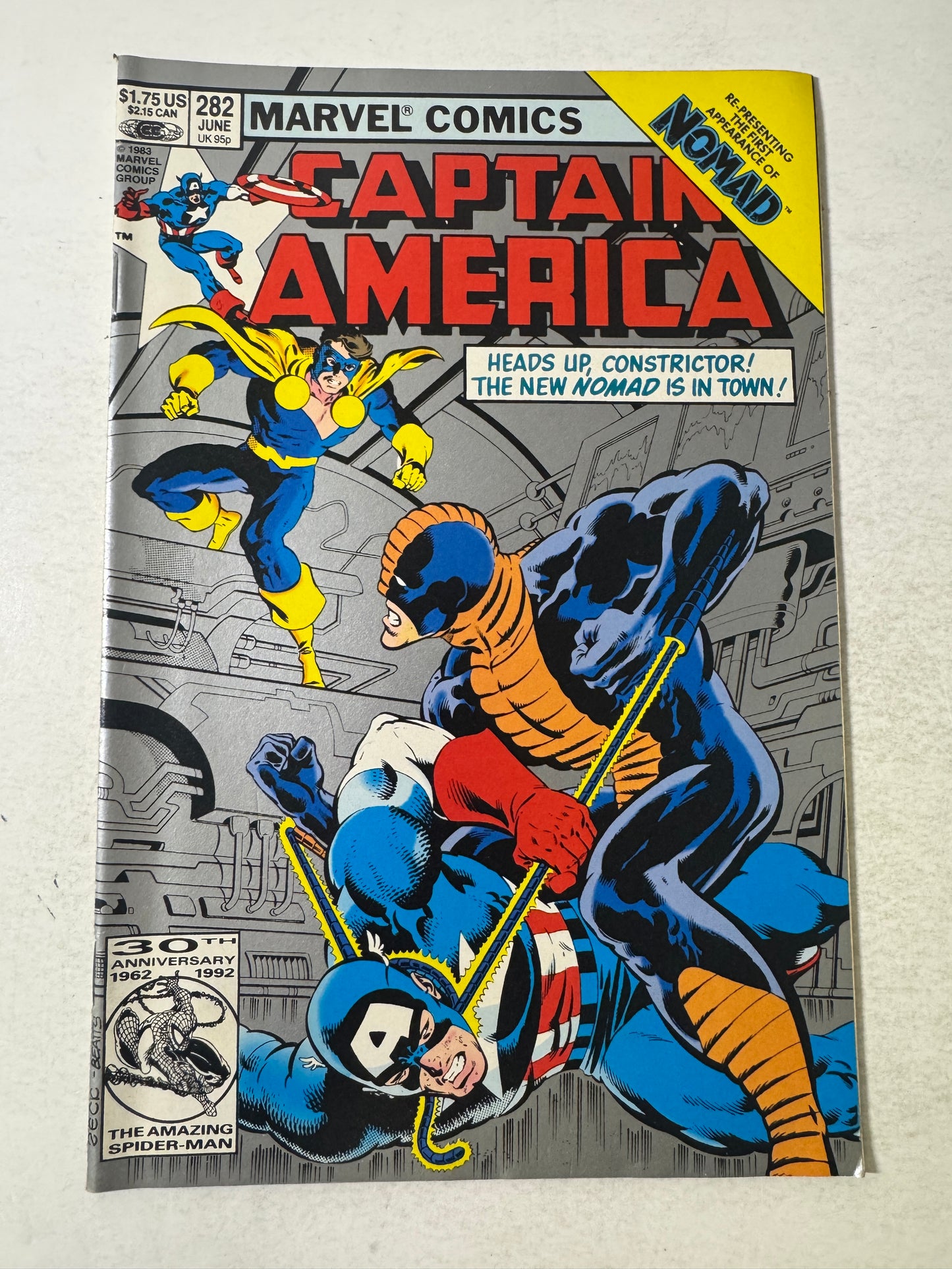 CAPTAIN AMERICA #282 VF 2nd Print Silver Variant