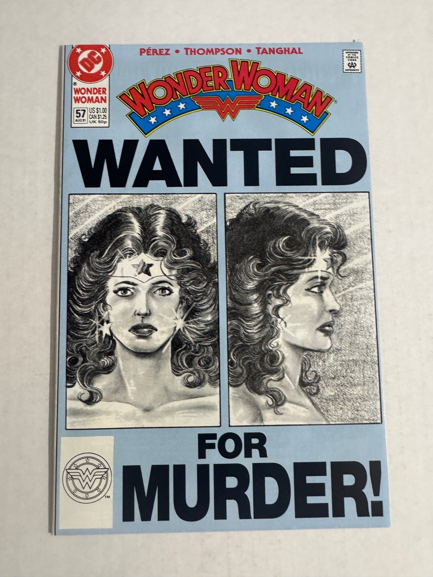 WONDER WOMAN #57 Vol 2 NM George Perez Cover