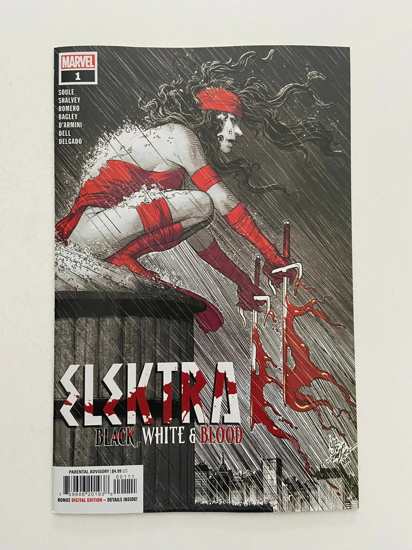 ELEKTRA Black White & Blood #1 NM John Romita Jr Cover