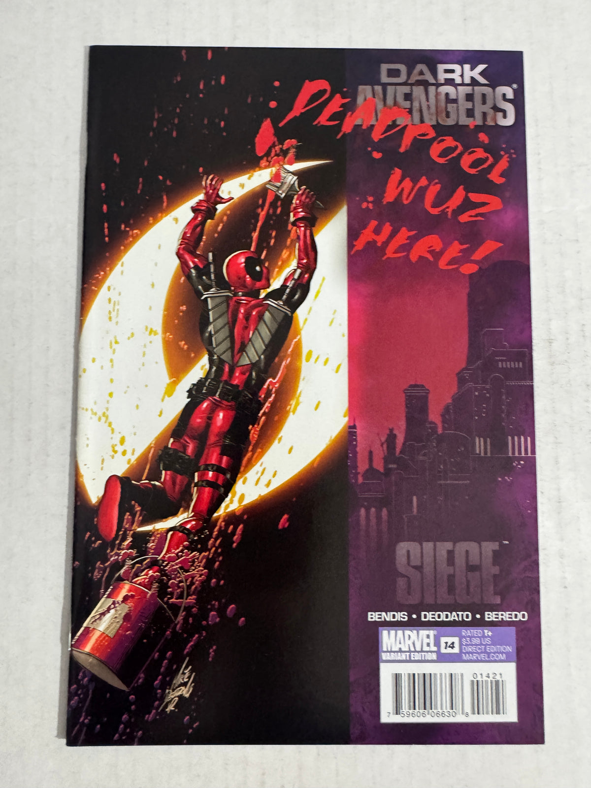 DARK AVENGERS #14 NM 1:15 Mike Deodato Deadpool Variant
