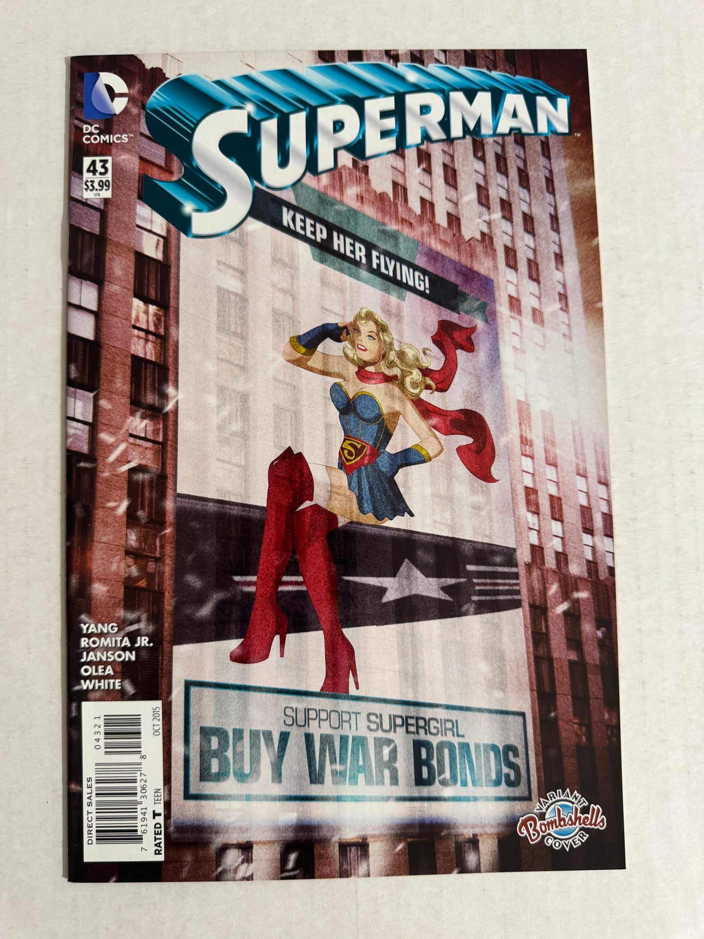 SUPERMAN #43 Vol 3 NM Bombshells Variant